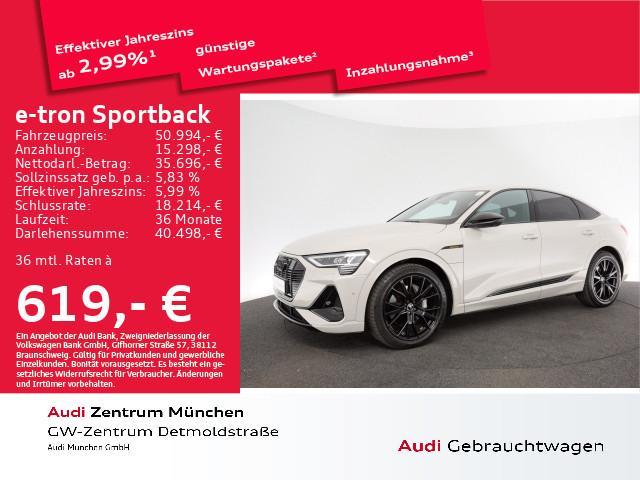 Audi e-tron Sportback 55 qu S line