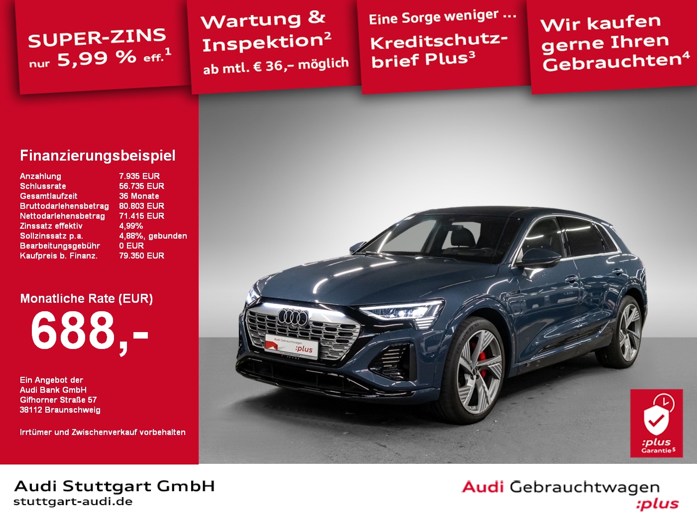 Q8 e-tron S line 55 quattro 300 kW AHK AIR VC