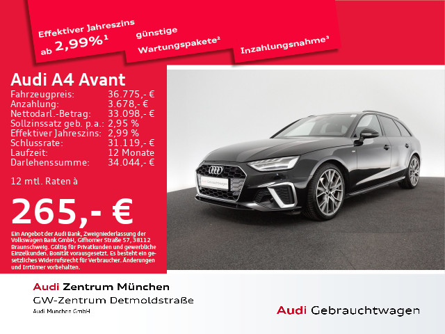 Audi A4 Avant 40 TDI S line