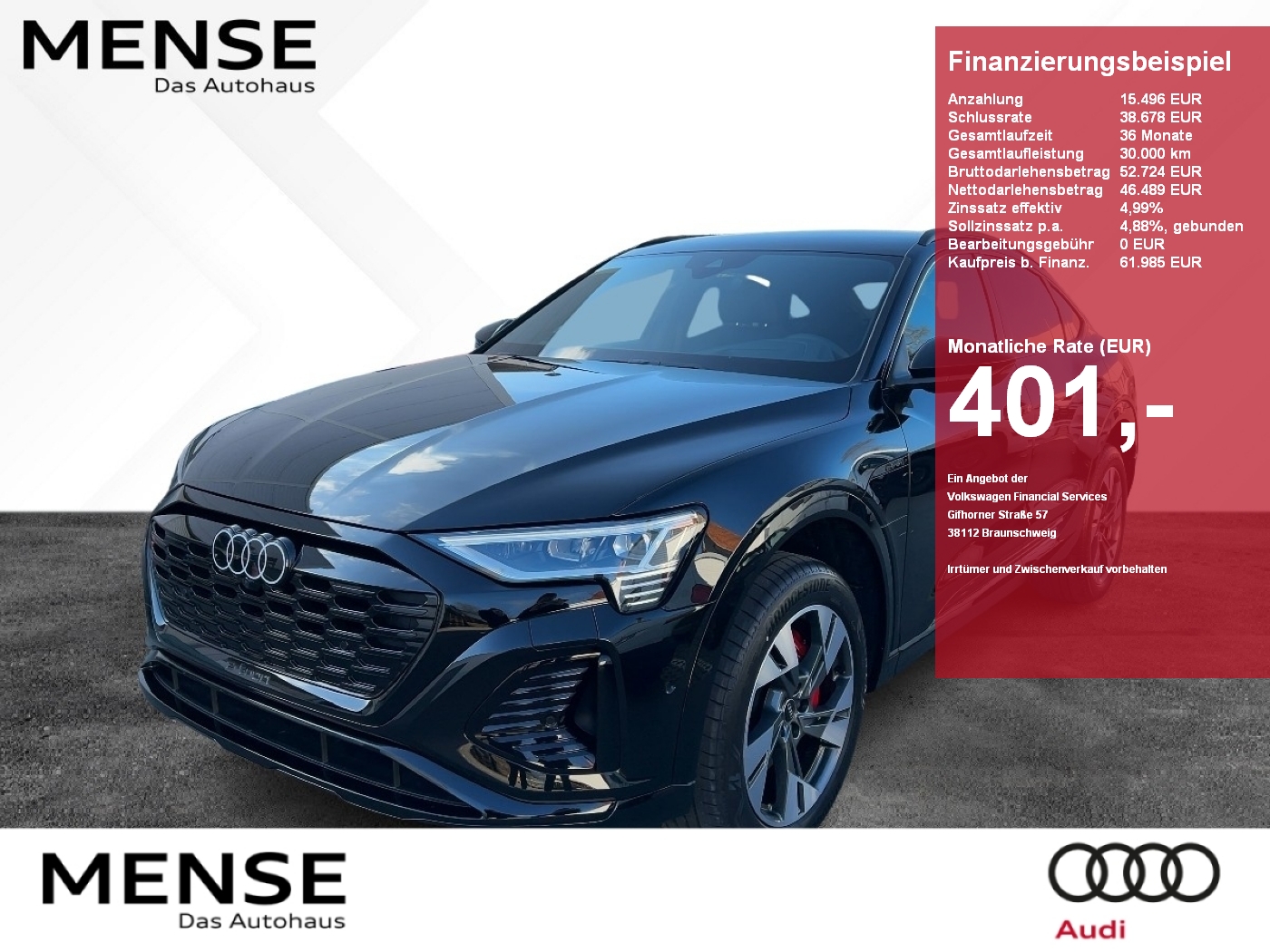 Q8 e-tron Sportb. S line 50 AKTION/UPE 102.350