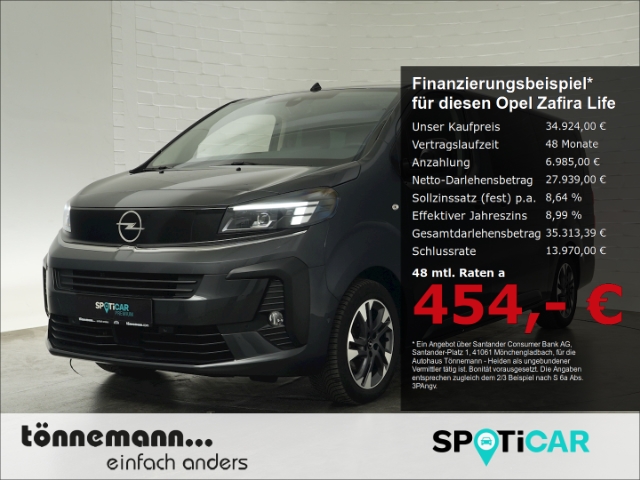 Zafira Life FACELIFT EDITION XL CDTI AT 9-SITZER+NAVI+SITZHEIZUNG+SCHIEBETÜREN+KEYLESS+PARKPILOT HI