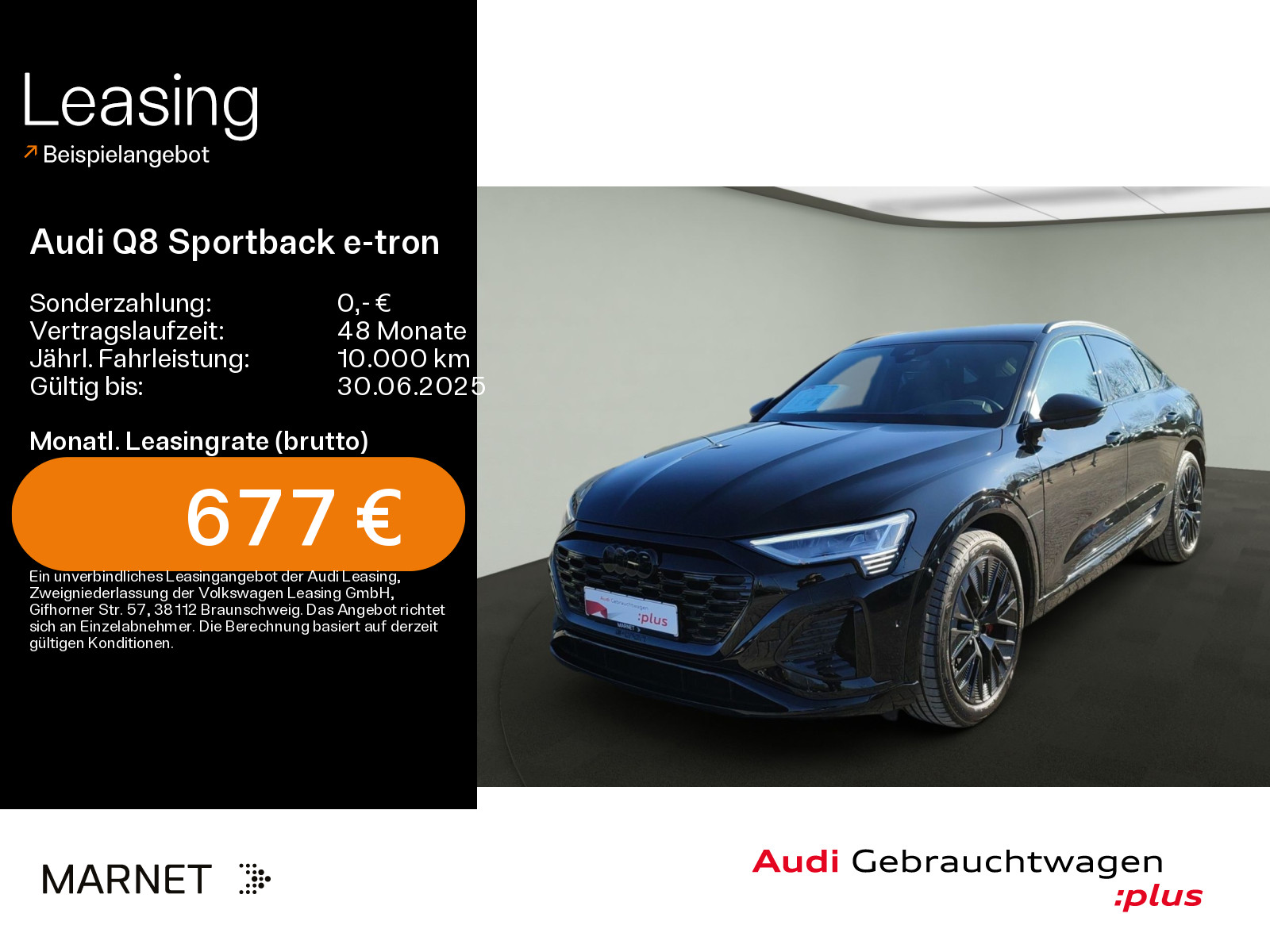 Q8 Sportback e-tron 55 quattro S line*Navi*Matrix*HUD*AHK*PDC*Virtual Cockpit*Kamera