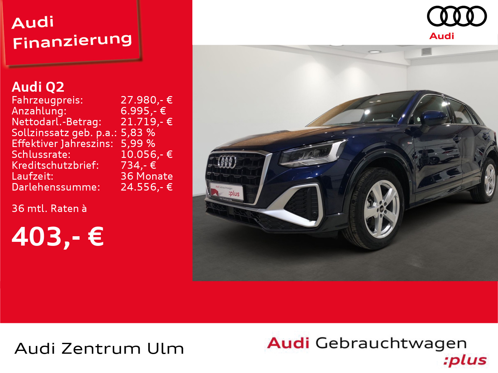 Q2 S line 30 TFSI NAV+ E-KLAPPE PDC