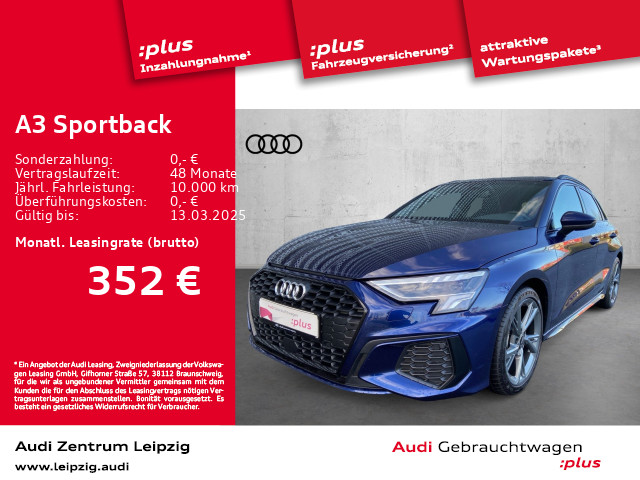 A3 Sportback 30 TDI S line *LED*AHK*Navi*