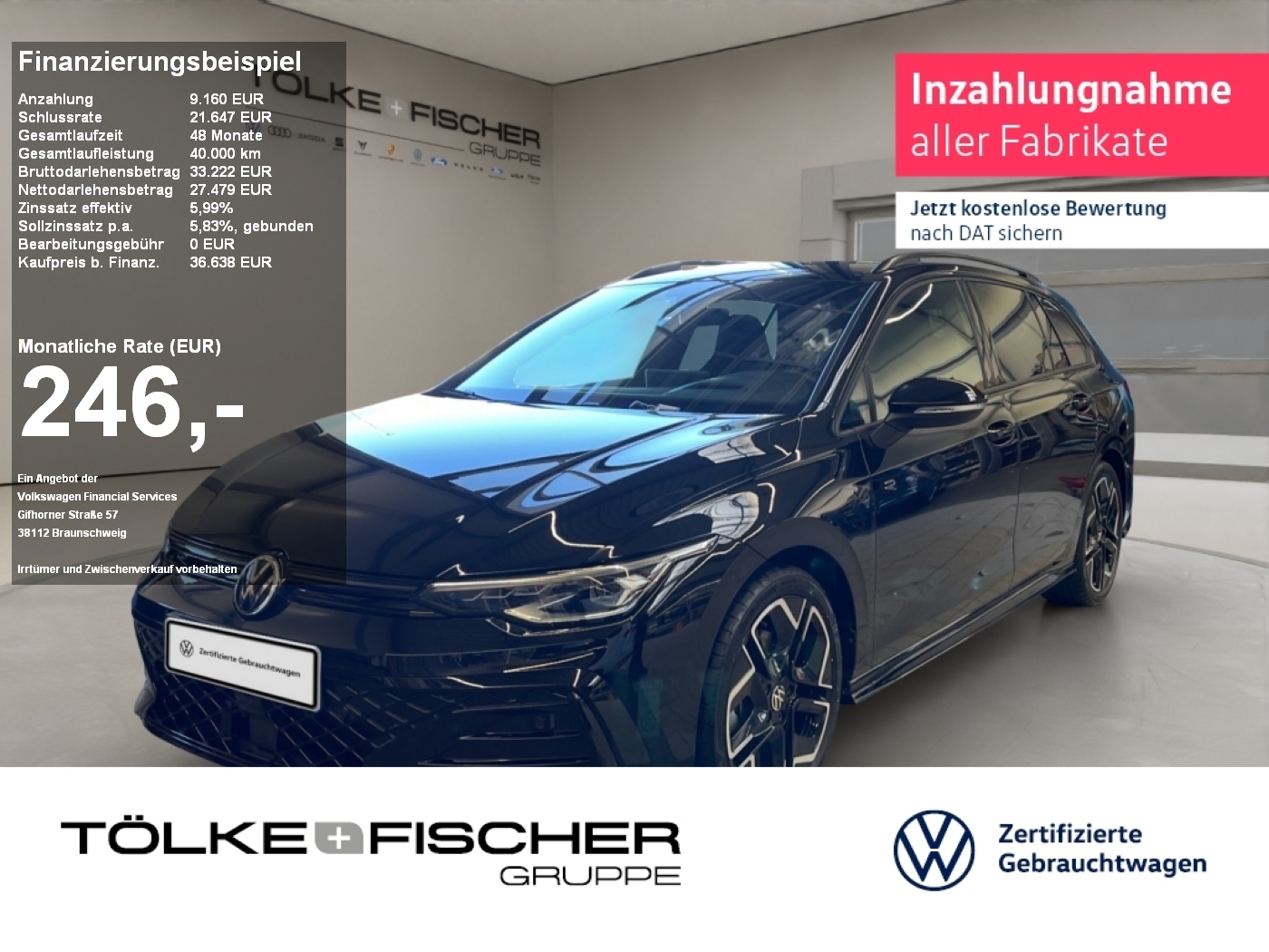 Golf VIII Variant 2.0 TDI W R-Line AHK Virtual