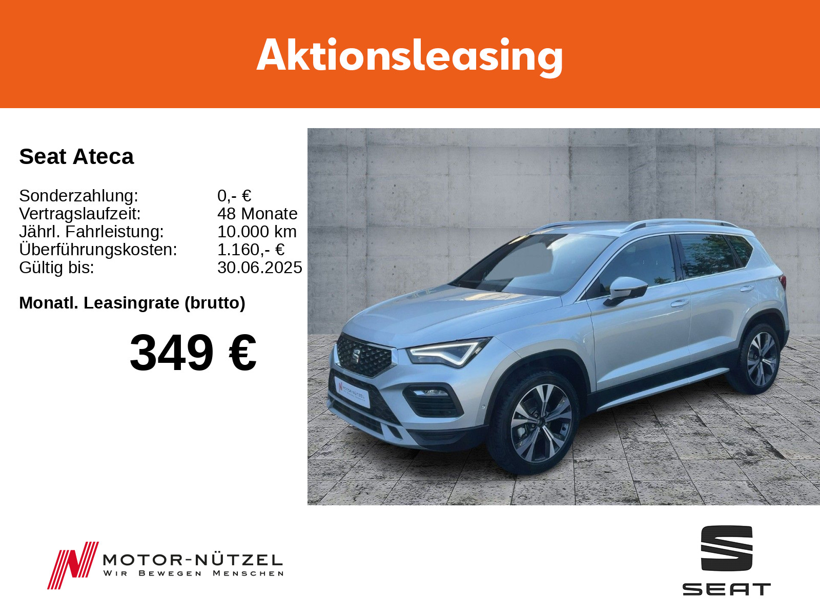 Ateca 150PS/ DSG/ PDC/ SHZ/ el.Heckkl./ KESSY