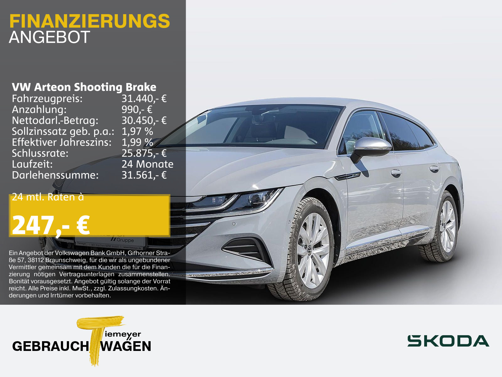 Arteon Shooting Brake 2.0 TSI DSG ELEGANCE AHK KAMERA NAVI ACC