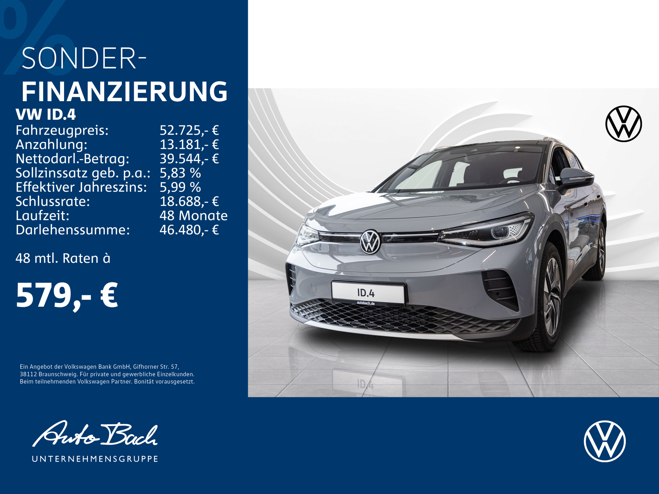 ID.4 Pure 125 kW (170 PS) 52 kWh 1-Gang-Automatik