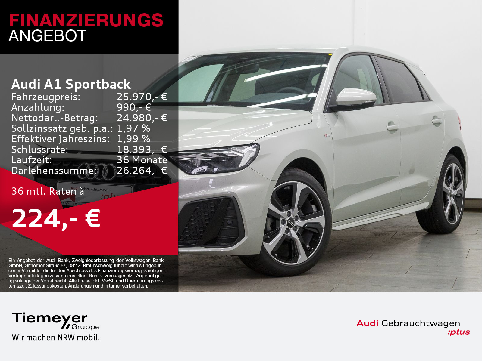 A1 Sportback 25 TFSI S LINE LM17 NAVI+ OPS LED