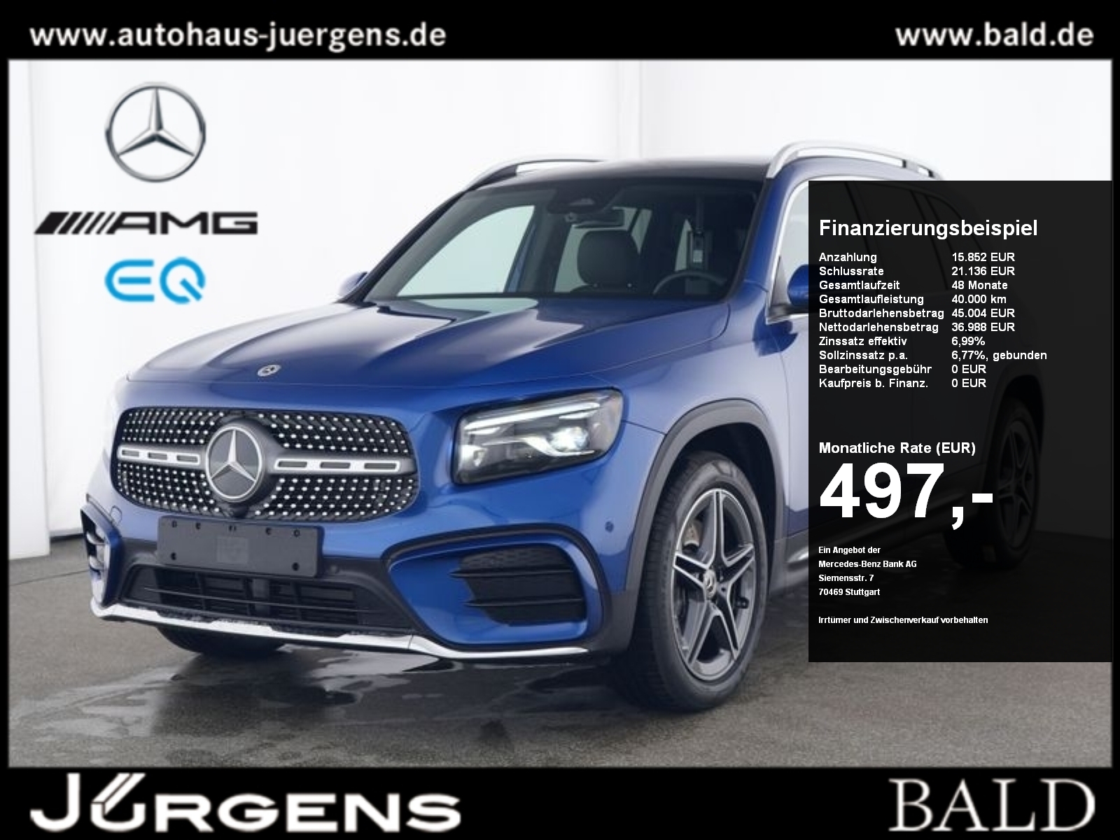 GLB 220 4MATIC +AMG+MBUX+Wide+Pano+AHK+360+MBeam