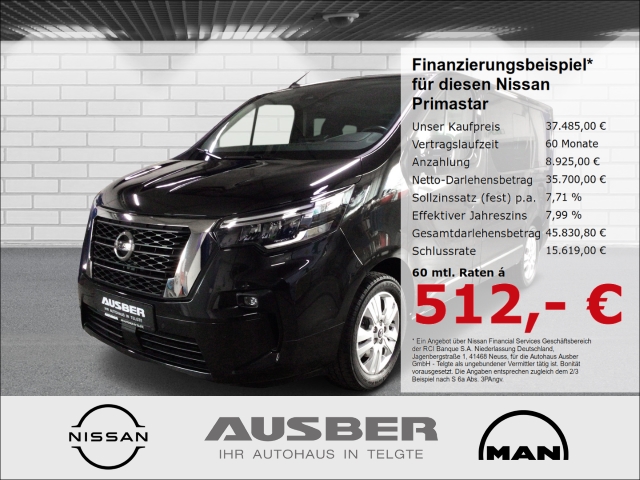 Nissan Primastar 2.8 Kombi L1 t TEKNA Automatikgetr Design 2Schiebetüren