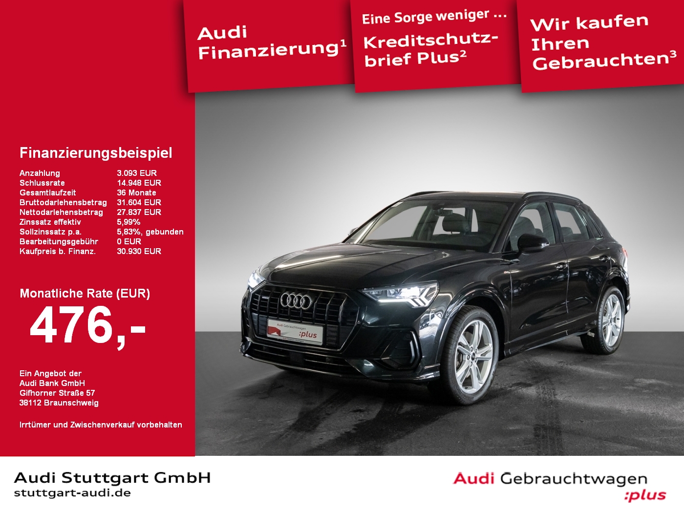 Audi Q3 40 TDI qu S line