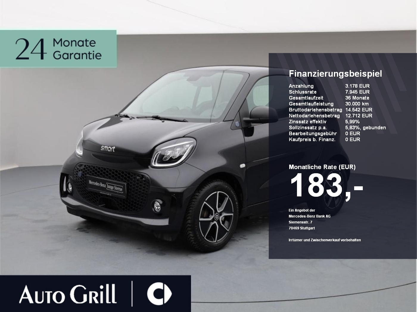 smart EQ fortwo Exklusive 22kw Winter