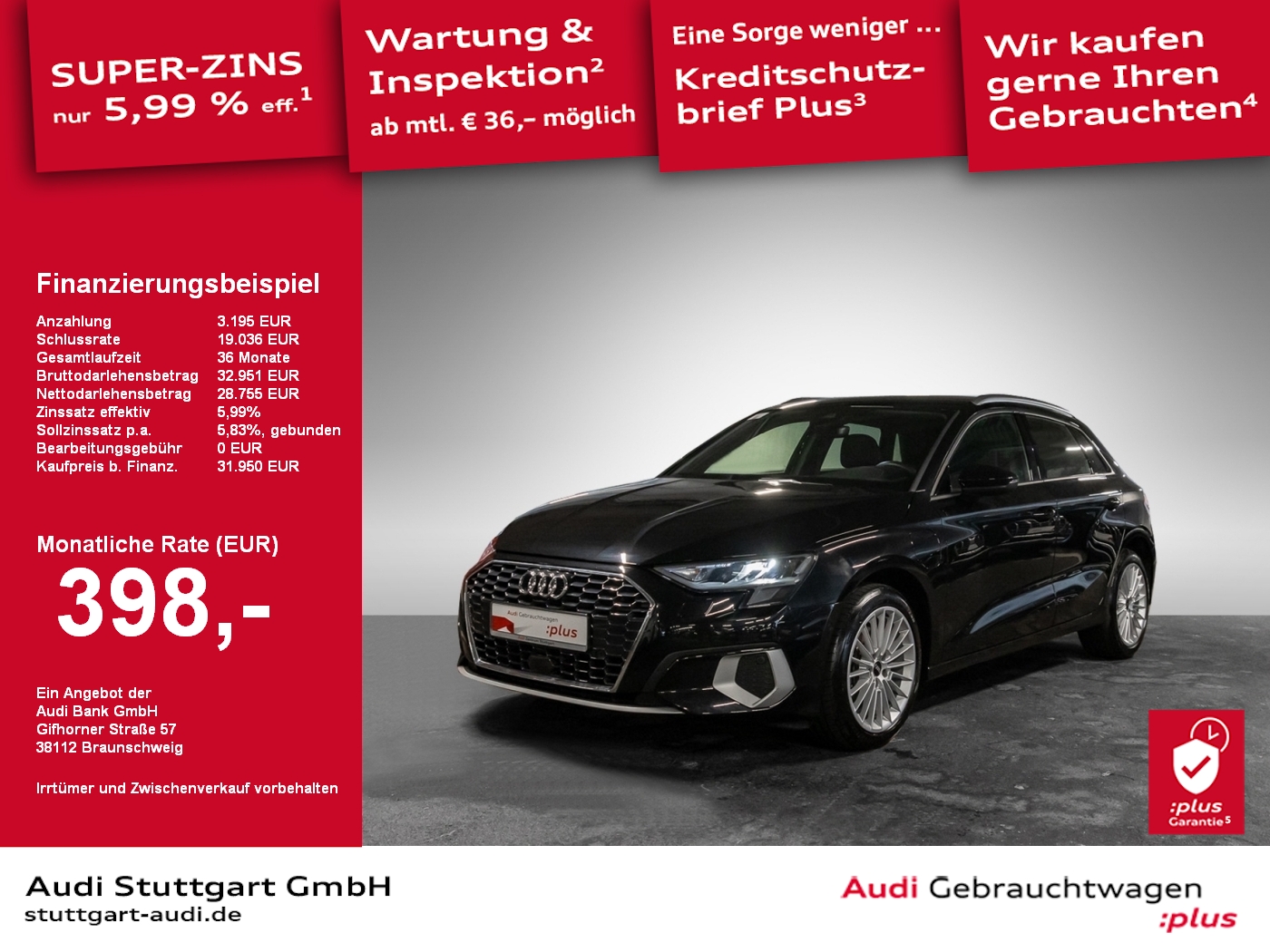 Audi A3 Sportback TFSI e advanced 40 TFSI e