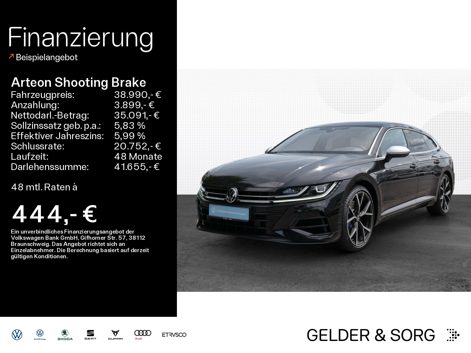 Arteon Shooting Brake R*20Z*R-Sitze*270km/h*H&K*