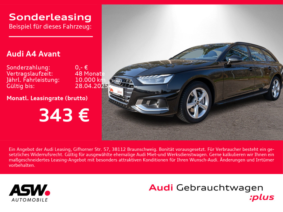 A4 Avant advanced 40TFSI quattro Navi LED RFK ACC