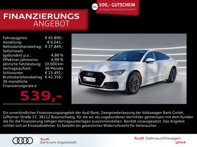 A7 Sportback TFSI e 50 qu S line Pano HuD ACC