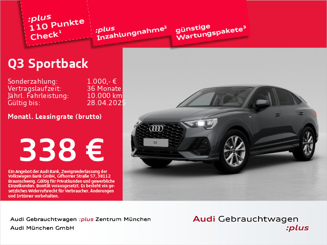 Q3 Sportback 45 TFSI e S tronic S line ACC/Navi+/SitzHzg