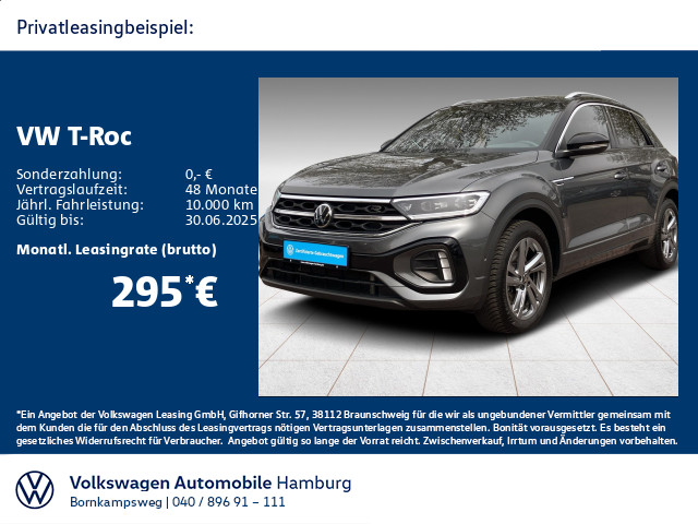 T-Roc 2.0 TDI R-Line DSG Rückfkamera Navi AHK