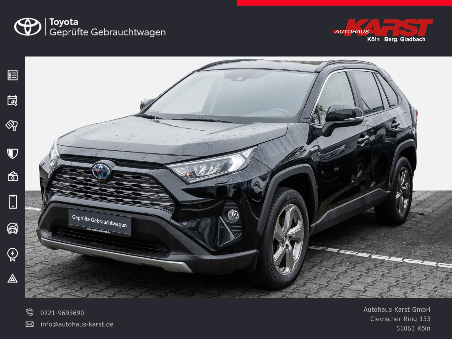 RAV4 2.5L HYBRID CLUB CarPlay, Android Auto