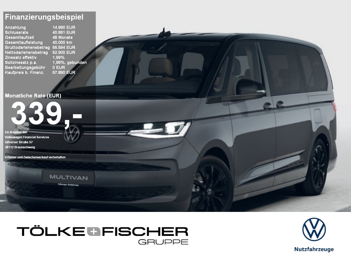 Volkswagen T7 Multivan 2.0 l TDI Multivan Life Edition LÜ langer Überhang