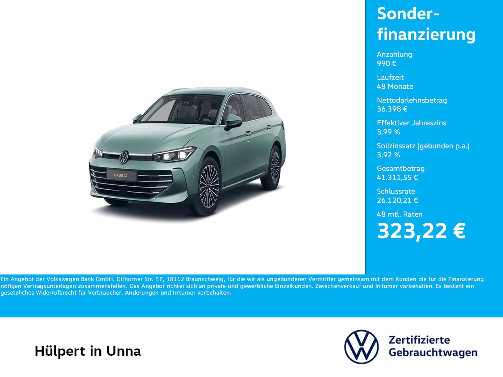 Volkswagen Passat Variant 2.0 ELEGANCE