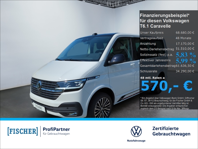 T6.1 Caravelle 2.0TDI DSG Edition LED AHK Navi SHZ Rear View PDC