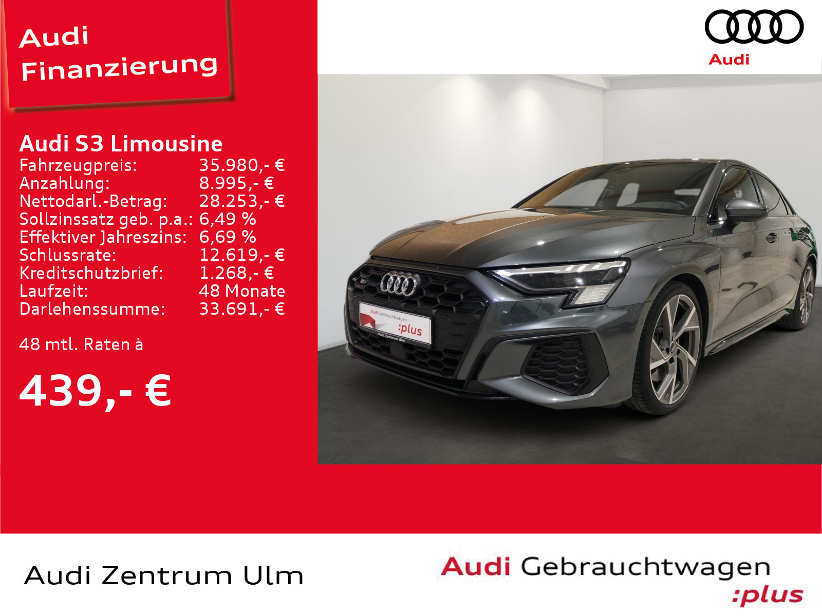 S3 Limousine TFSI S tronic BUSINESS NAV+ MATRIX R-KAM