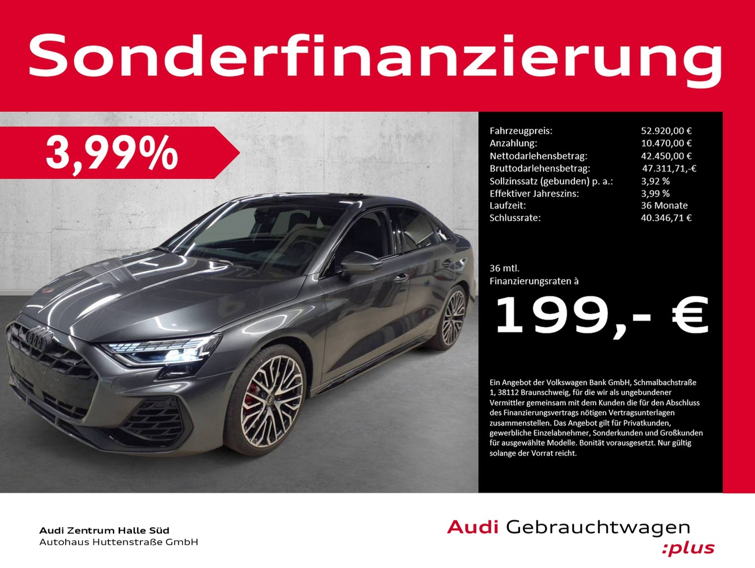 S3 Limousine TFSI qu UPE77 AKRAPOVIC PANO SONOS