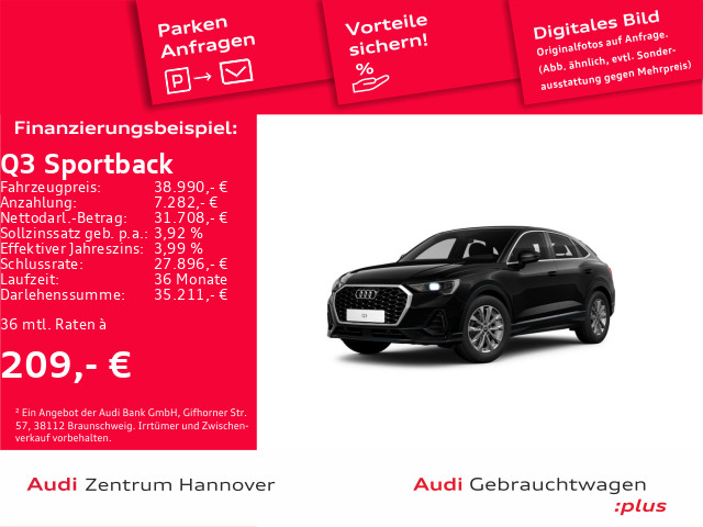 Q3 Sportback 35 TDI Kamera ACC eSitze Navi