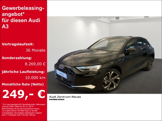 A3 SPORTBACK ADVANCED 30 TFSI S-TRONIC SOFORT VERFÜGBAR