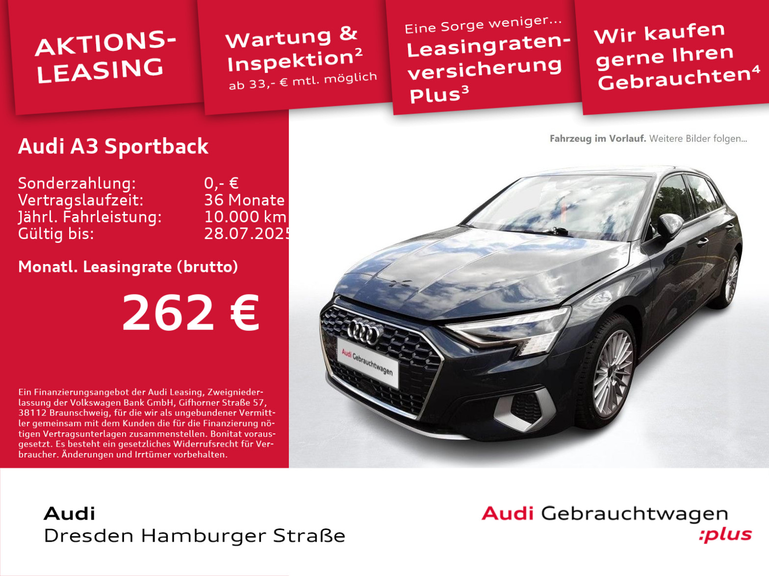 A3 Sportback Advanced 35TFSI Matrix-LED S tronic