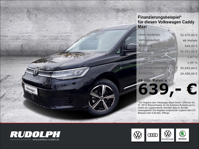 Caddy Maxi Style 1.5 TSI DSG 7-Sitzer LED Navi AHK ACC SHZ Klima PDC