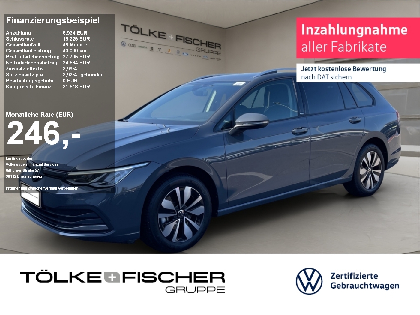 Golf VIII Variant 2.0 TDI Move AHK Virtual LM