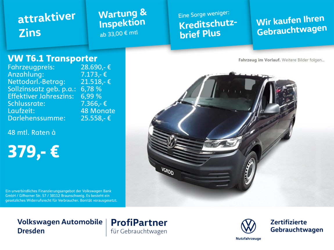 T6.1 Kasten LR DSG KLIMA LED AHZV KAMERA GRA PDC