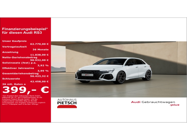 RS3 Sportback 2.5 TFSI quattro Matrix-LED NAVI B&O HUD RFK