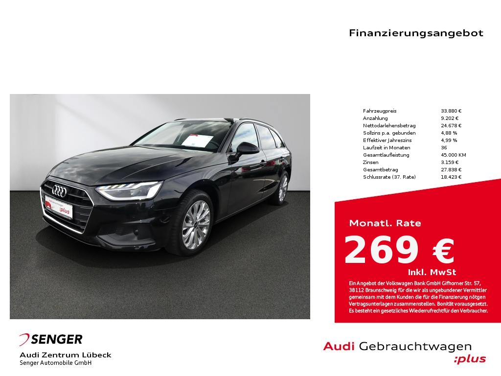 A4 Avant 35 TDI Navi LED PDC GRA virtual-Cock.