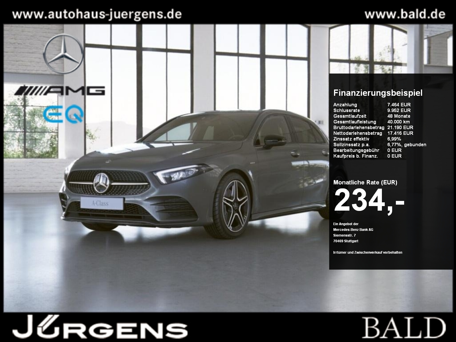 A 250 e AMG-Sport/LED/Night/Ambiente/SHZ/18