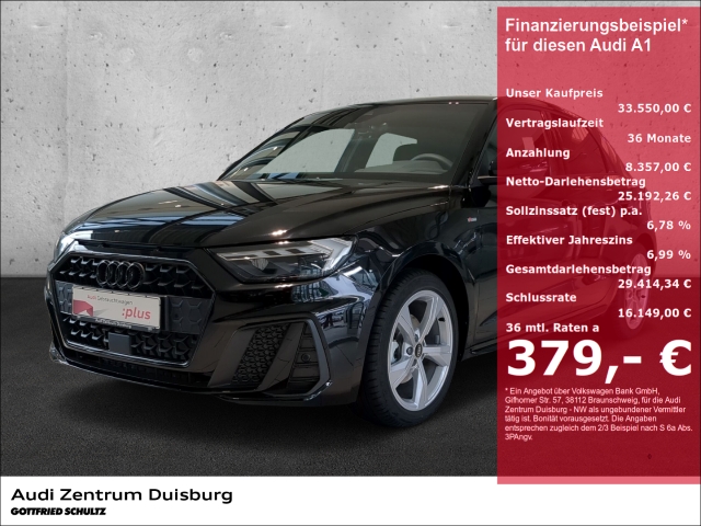 Audi A1 SPORTBACK S LINE 30 TFSI digitales Blendfreies Fernl verfügbar