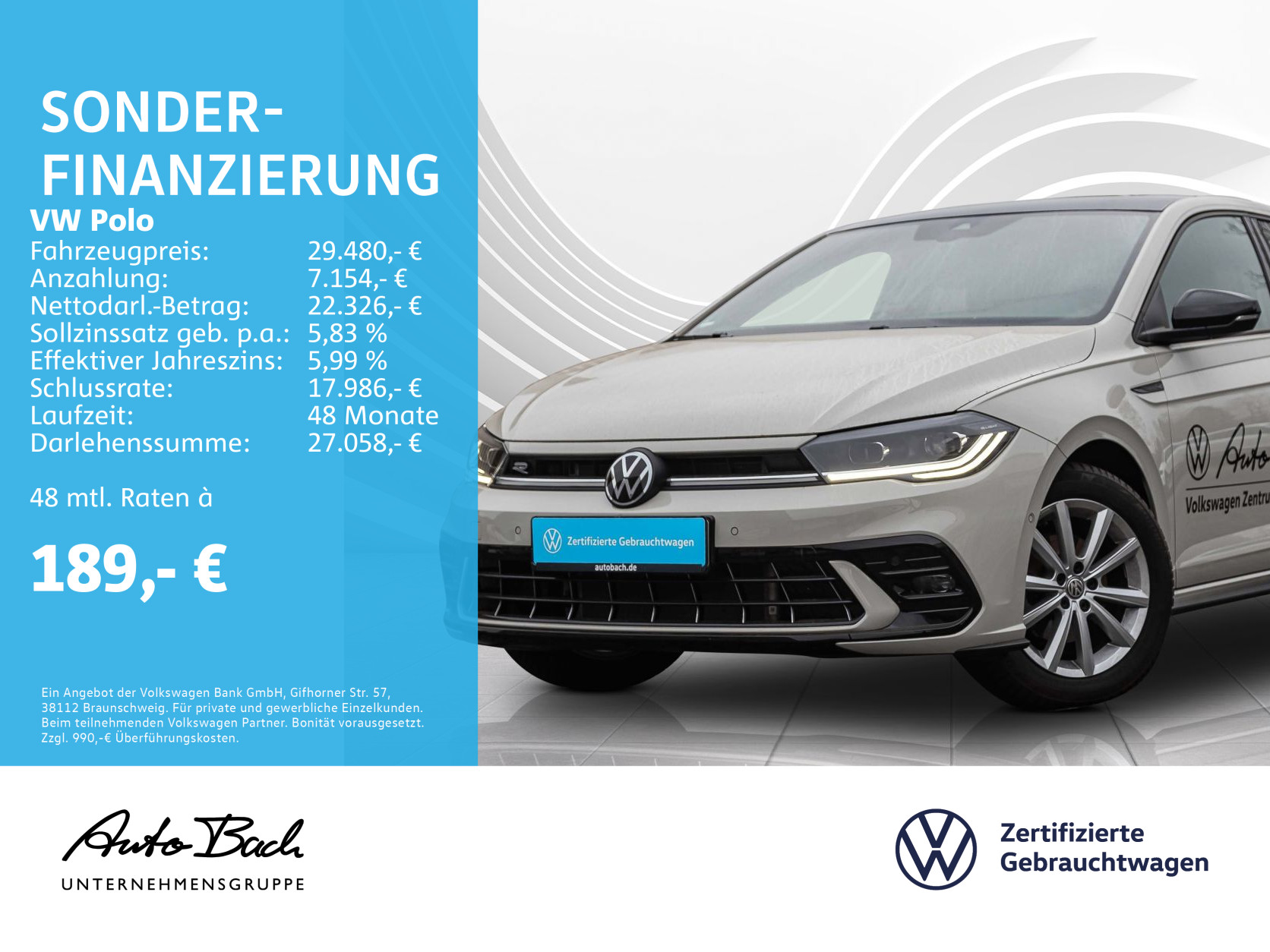 Polo 1.0 TSI "R-Line" DSG Navi LED Digital Cockpit Panorama EPH DAB