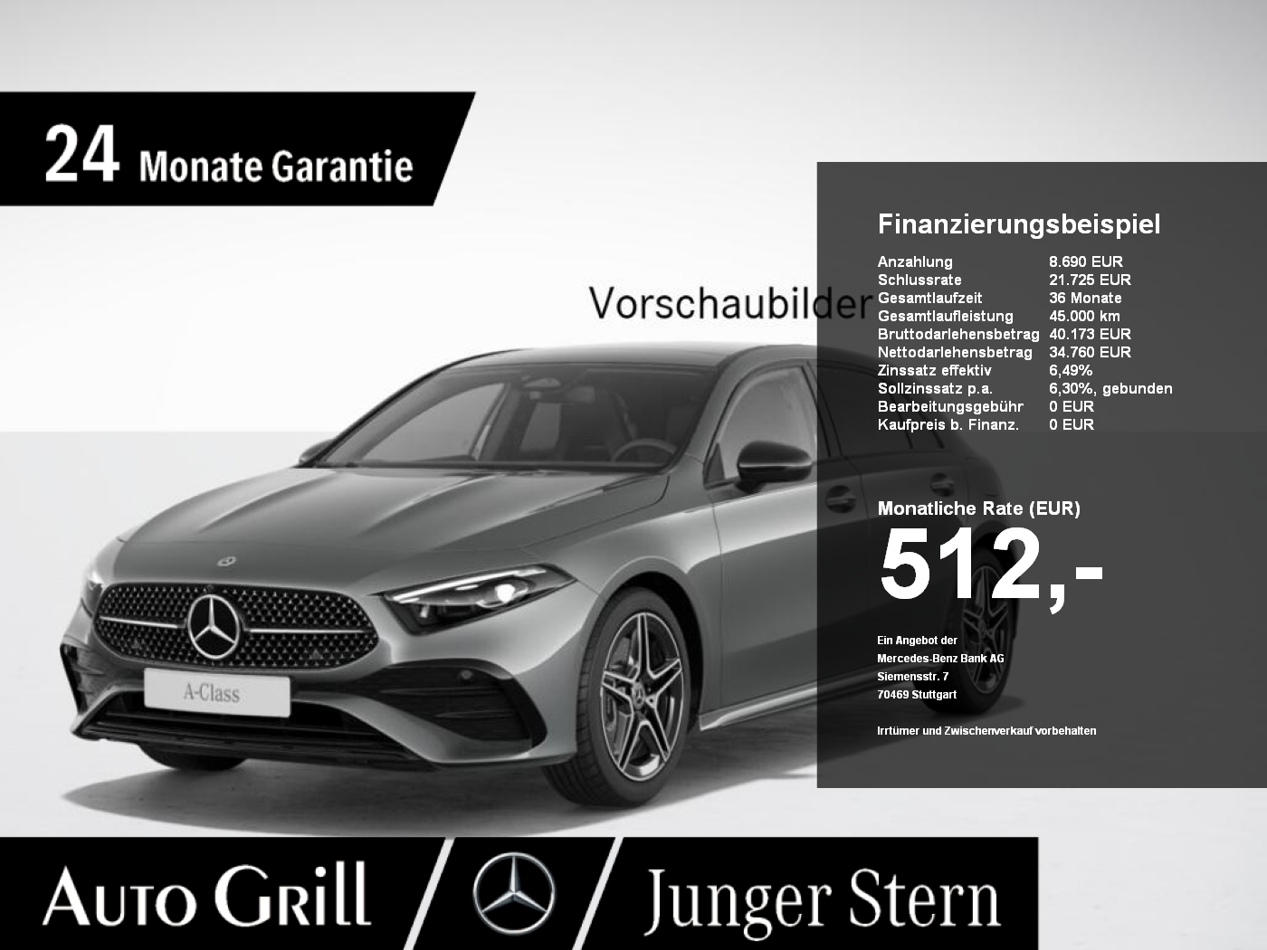 Mercedes-Benz A 250 AMGNight PanoDa Ambie