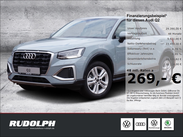 Q2 advanced 30 TFSI 6-Gang NAVI LED SHZG KAMERA GRA EPH