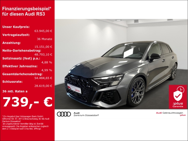 RS3 Sportback 2.5 TFSI quattro performance 1 of 300 MATRIX KAMERA KERAMIK MAGNETIC RIDE
