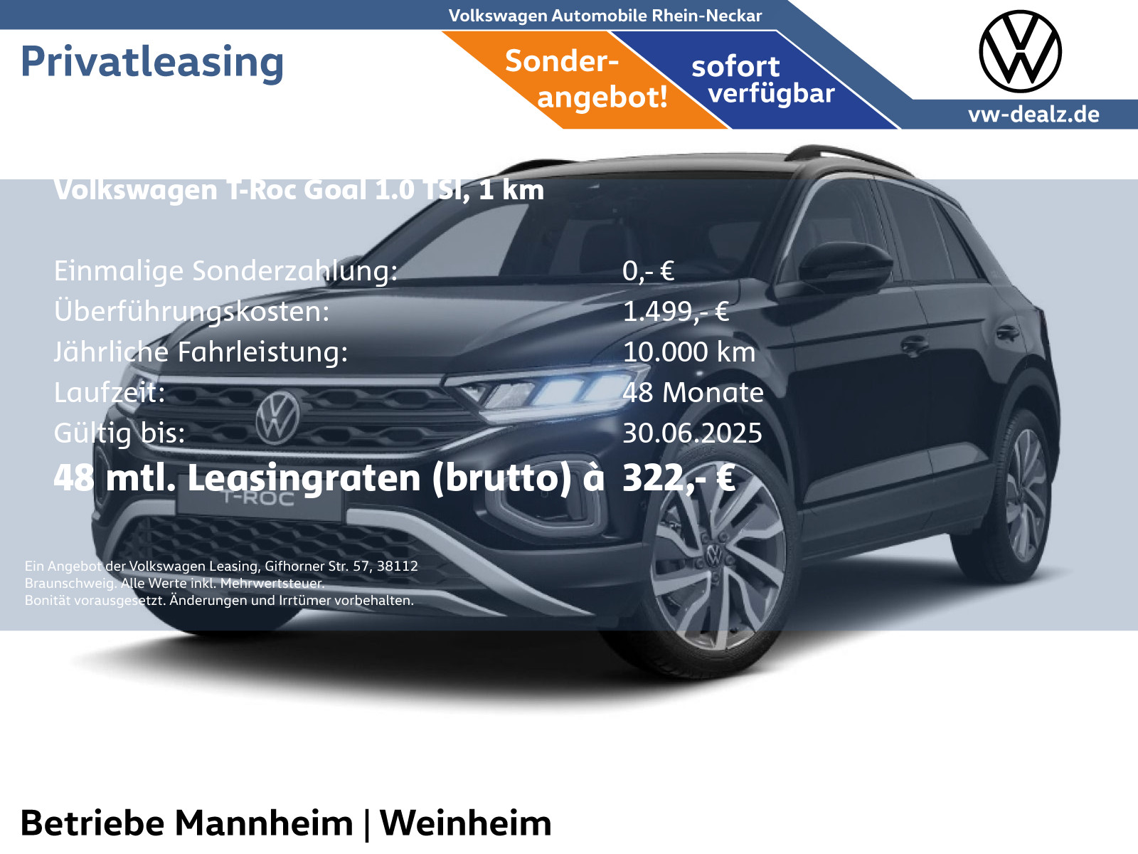 T-Roc GOAL 1.0 TSI OPF