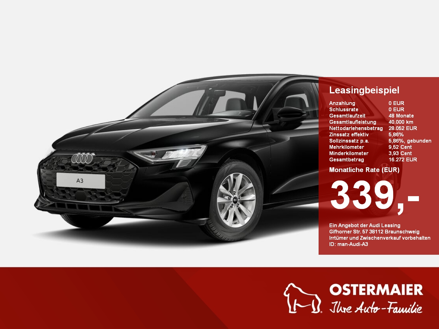 Audi A3 Sportback 30 TFSI Schaltgetriebe