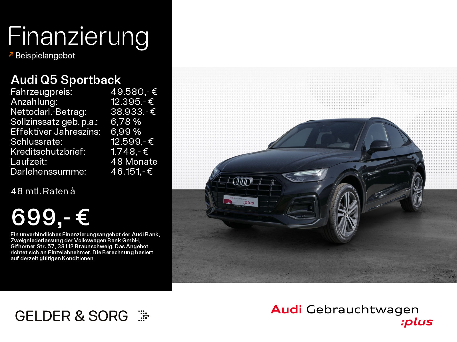Audi Q5 Sportback advanced 45 TFSI qu Tour