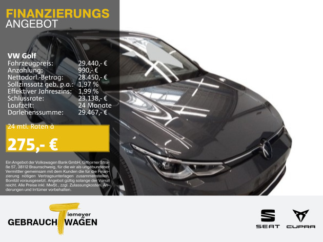 Golf 2.0 TDI DSG LIFE MOVE ACC HuD IQ.LIGHT KAMERA