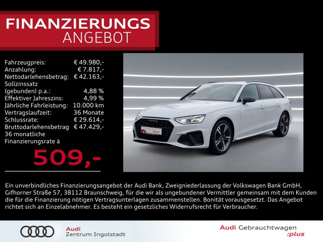 A4 Avant S line 35 TDI 2x LED AHK ACC KAM NAVI