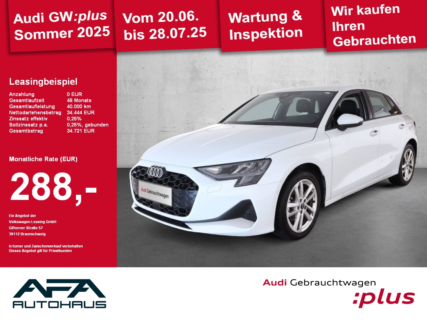 A3 Sportback 35 TDI advan. S tronic Nav+*RFK*ACC