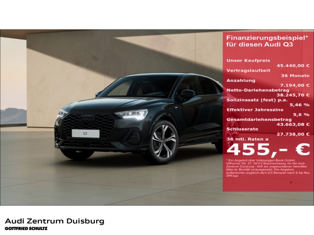 Audi Q3 SPORTBACK S LINE 35 TFSI AD digitales verfügbar
